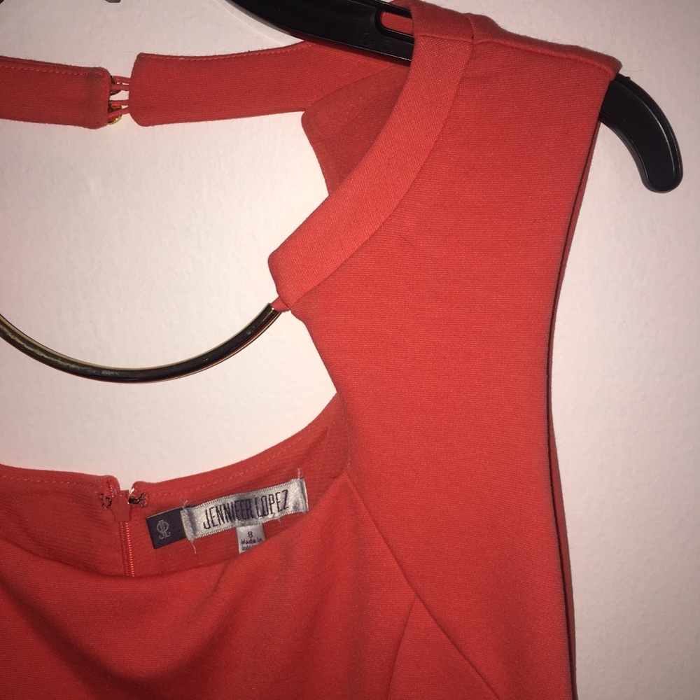 JENNIFER LOPEZ CORAL DRESS